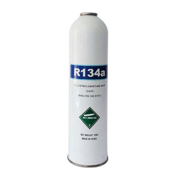 gas r 134a fluido refrigerante cilindro 750 gr