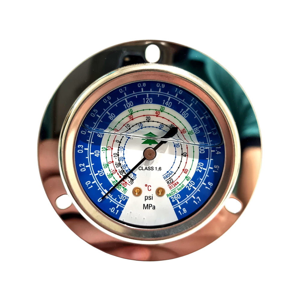 manometro c/glicerina 1/4 260psi baixa r22