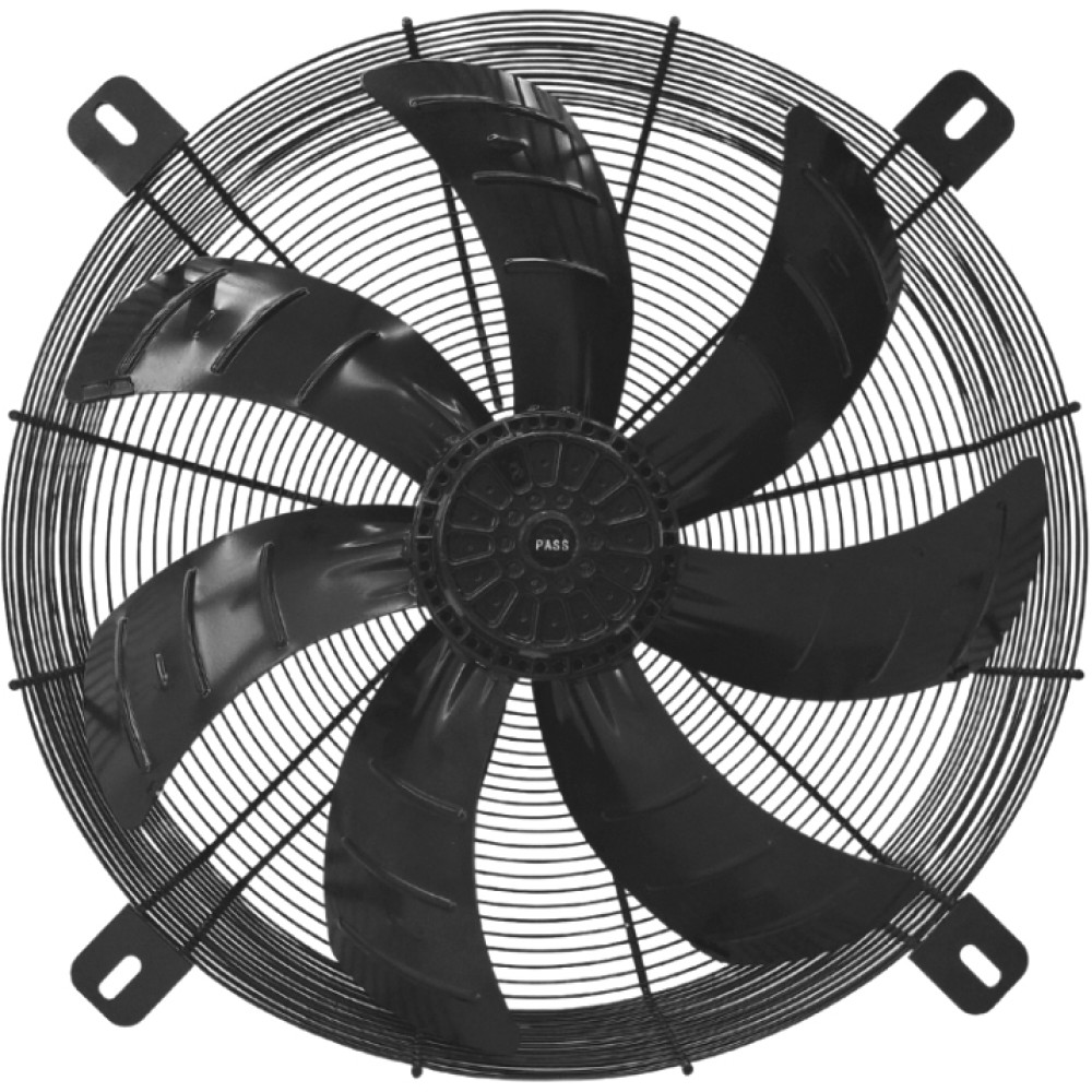 ventilador axial 630mm 7 pás 16500 m³/h 220v/380v trif. 6 p (motor 1487w)